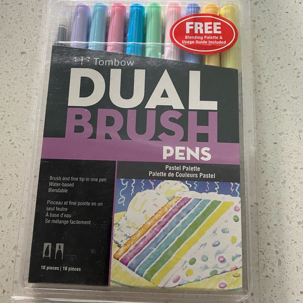 Tombow dual brush pen marker pastel